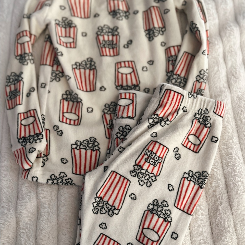 Popcorn Print Pajama Set